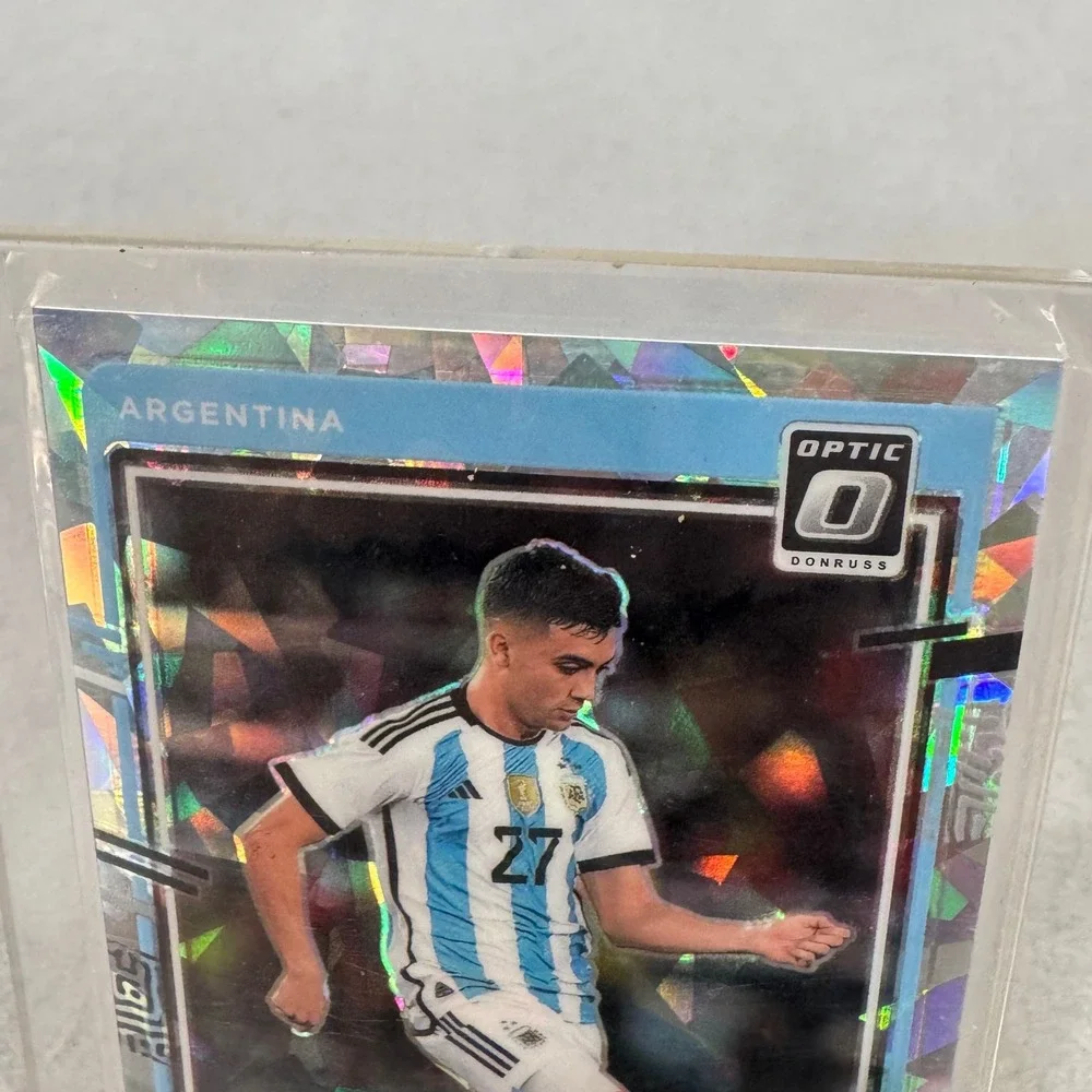 Panini Donruss Optic Soccer Facundo Buonanotte Argentina Blue Cracked Ice Rookie